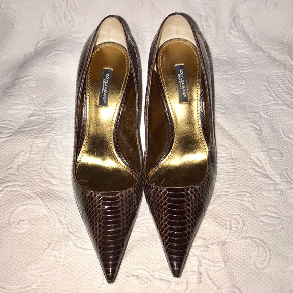 dolce and gabbana snakeskin shoes